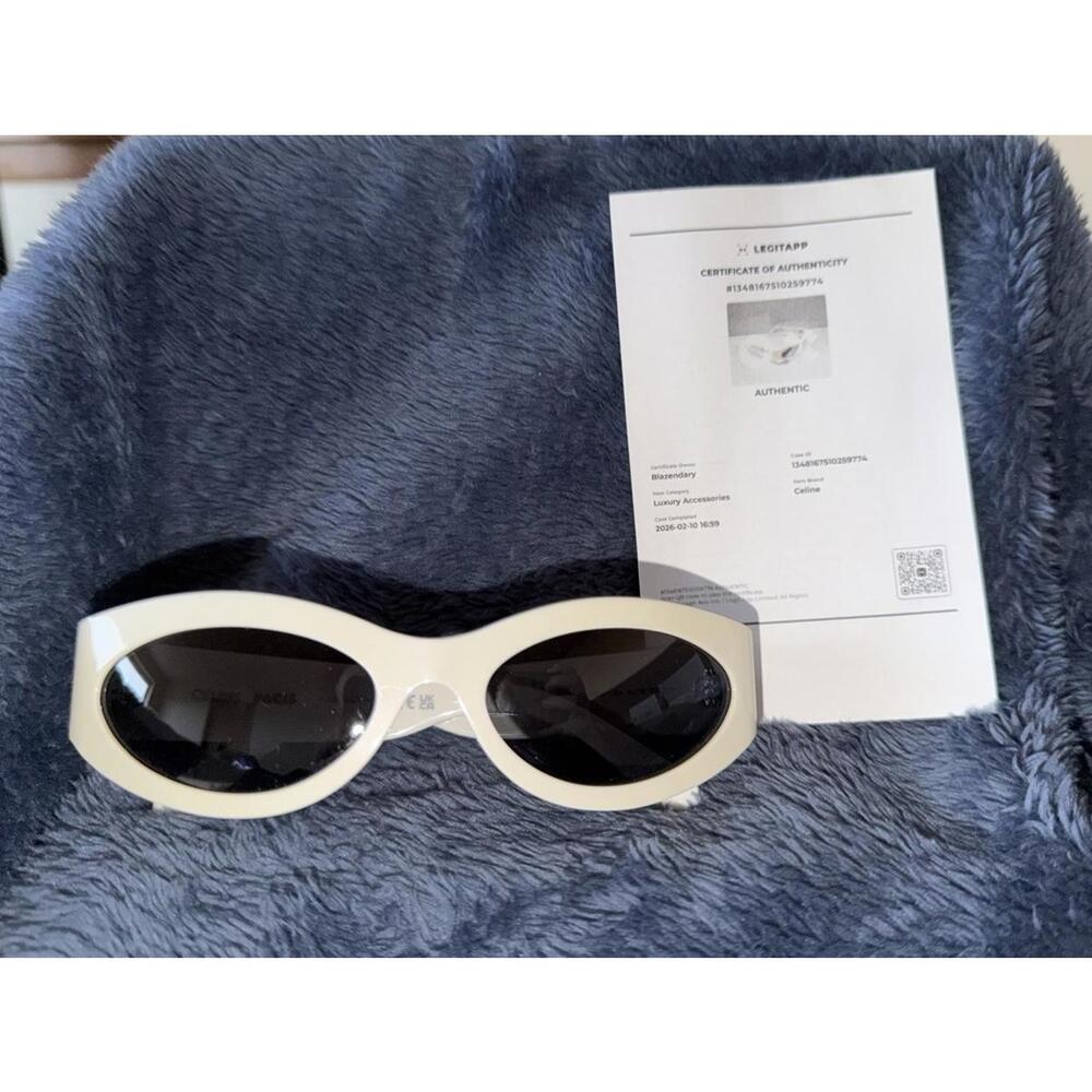 CELINE Women's Cream Cat Eye Sunglasses NWOT
